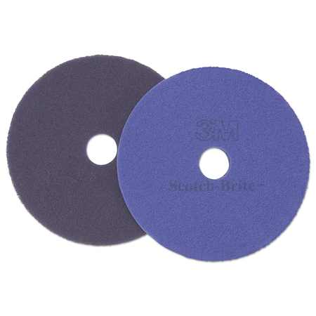 SCOTCH-BRITE Diamond Floor Pads, 27 in. Diameter, Purple, PK5, 5PK 20321